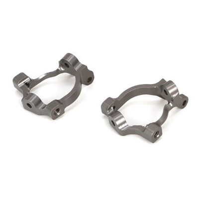 TLR Front Spindle Carrier, 15 Degree, +2mm, Aluminium