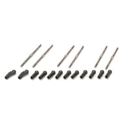 TLR Heavy Duty Turnbuckle Kit, Titanium (6)