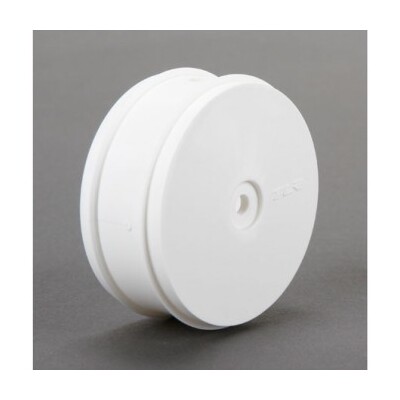 TLR Front Wheel 61mm, 12mm Hex, White (2) 22-4