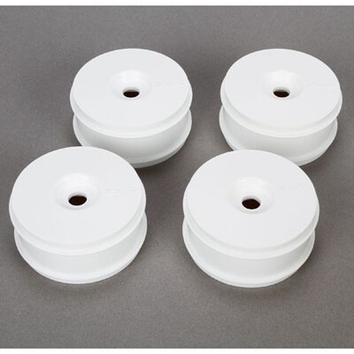 TLR 1/8 Buggy Dish Wheel, White