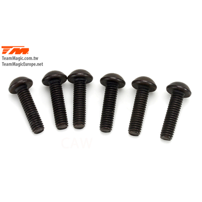 3.5x13mm Steel Button Head Screw (6)