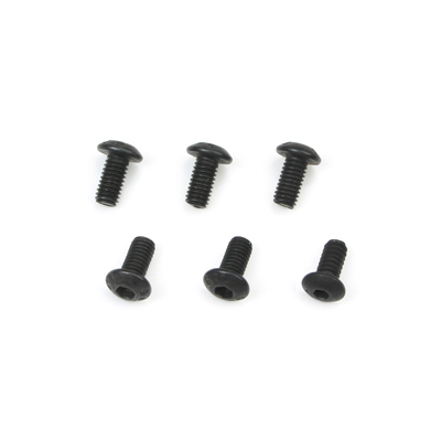 3x8mm Steel Button Head Screw (6)