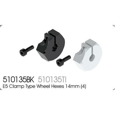 E5 option clamp 14mm wheel hex black (4)