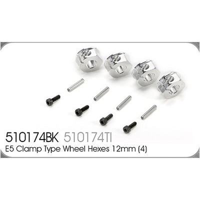 Alloy Clamp Hexes (4) 12mm opt. E5