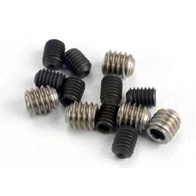 Traxxas Set (Grub) Screws, 3x4mm (8)/ 4x4mm (Stainless) (4)