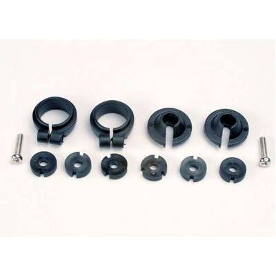 Traxxas Piston Head Set, (2 Sets of 3 Types)/ Shock Collars (2)