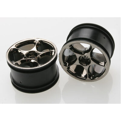 Traxxas Black Chrome Tracer 2.2" Wheels (Rear)