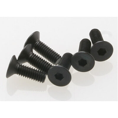 Traxxas Screws, 4x12mm Countersunk Machine (Hex Drive) (6)