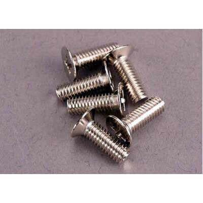 Traxxas Screws, 4x12mm Countersunk Machine (100-Degree) (6)