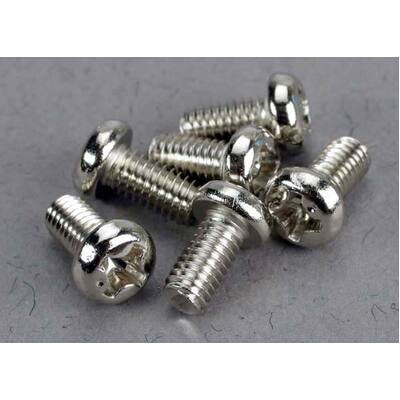 Traxxas Screws, 3x6mm Roundhead Machine (6)
