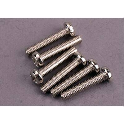 Traxxas Screws, 3x15mm Roundhead Machine (6)