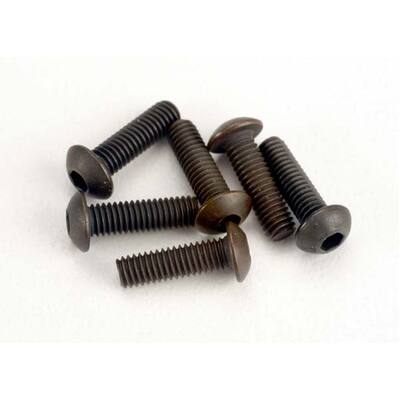 Traxxas Screws, 3x10mm Button-Head Machine (Hex Drive) (6)