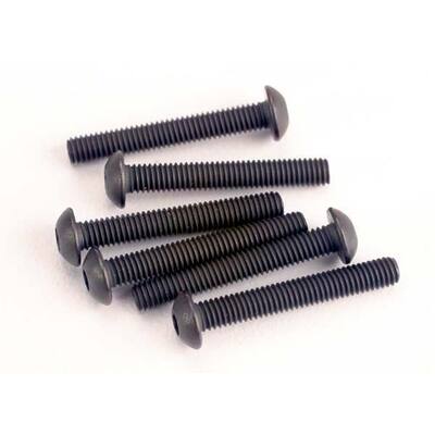 Traxxas Screws, 3x20mm Button-Head Machine (Hex Drive) (6)