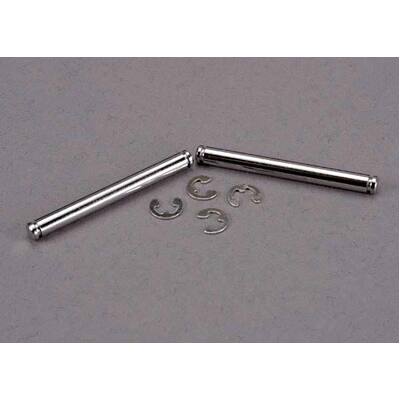 Traxxas Suspension Pins, 31.5mm, Chrome (2) w/ E-Clips (4)