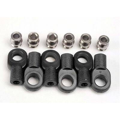 Traxxas Rod Ends, Short (6)/ Hollow Balls (6)