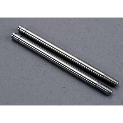 Traxxas Shock Shafts, Steel, Chrome Finish (X-Long) (2)