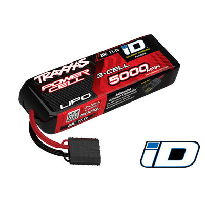 Traxxas 5000mAh 11.1v 3-Cell 20C LiPo Battery iD - Aton