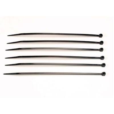 Traxxas Cable Ties, Medium (Black) (6)