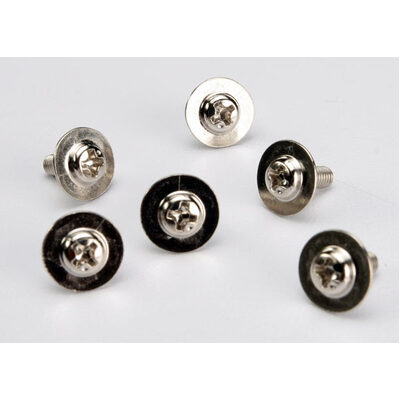 Traxxas Screws, 3x8mm Washerhead Machine (Large Head for Motor
