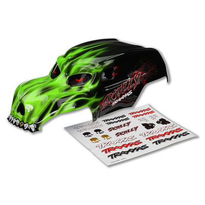 Traxxas Body, Skully, Green, Heavy Duty