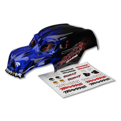 Traxxas Body, Skully, Blue, Heavy Duty