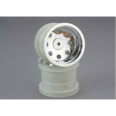 Traxxas Slotted Chrome 2.2" Wheels, Front