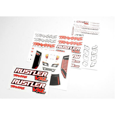 Traxxas Decal Sheets, Rustler VXL