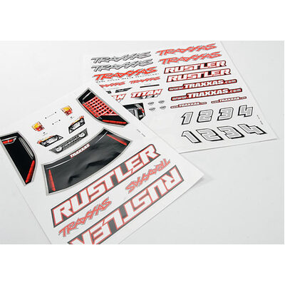 Traxxas Decal Sheets, Rustler
