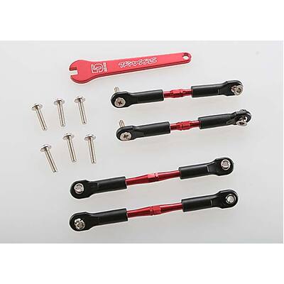 Traxxas Aluminium Turnbuckles & Wrench, Red-Anodized