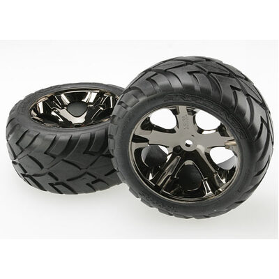 Traxxas Anaconda Tires, All Star Black Chrome Wheels, Foam Inse