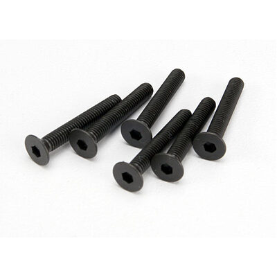 Traxxas Screws, 3x20mm Countersunk Machine (Hex Drive) (6)