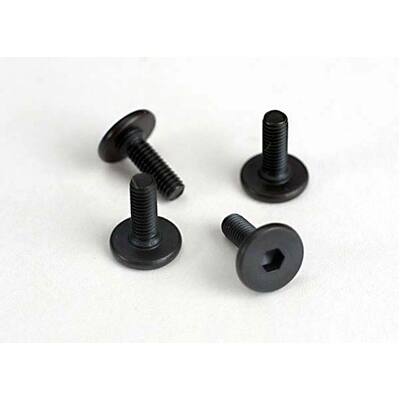 Traxxas Screws, 3x10mm Flat-Head Machine (Hex Drive) (4)
