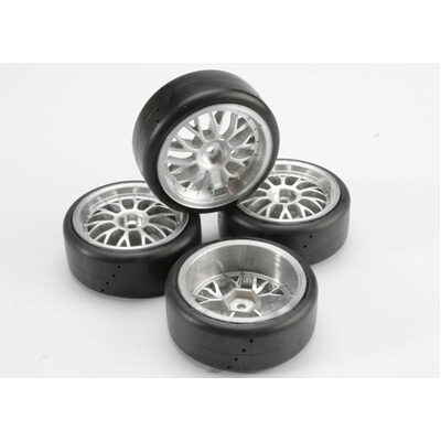 Traxxas Tires, Pro-Trax On-Road (Medium) (Mounted) (4)