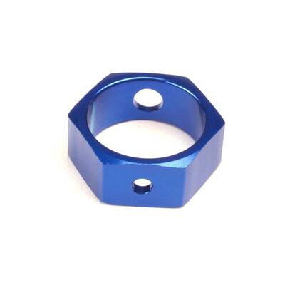 Traxxas Brake Adapter, Hex Aluminium (Blue) (use w/ HD Shafts)