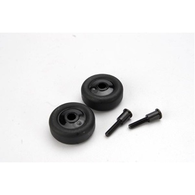 Traxxas Wheels (4)/ Axles (2), for Maxx Wheelie Bar