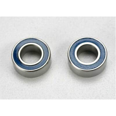 Traxxas Ball Bearings, Blue Rubber Sealed (5x10x4mm) (2)