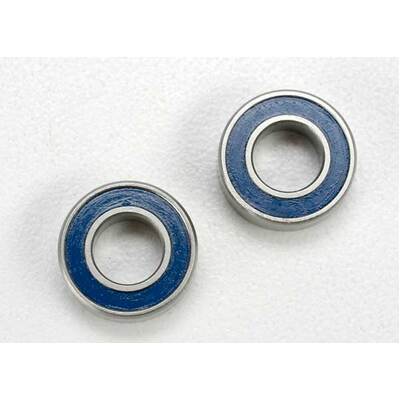 Traxxas Ball Bearings, Blue Rubber Sealed (6x12x4mm) (2)