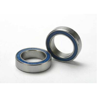 Traxxas Ball Bearings, Blue Rubber Sealed (10x15x4mm) (2)