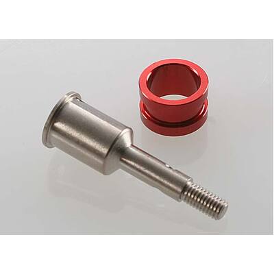 Traxxas Stub Axle, (1)/ Axle Sleeve (1) Revo/Maxx (Steel Consta