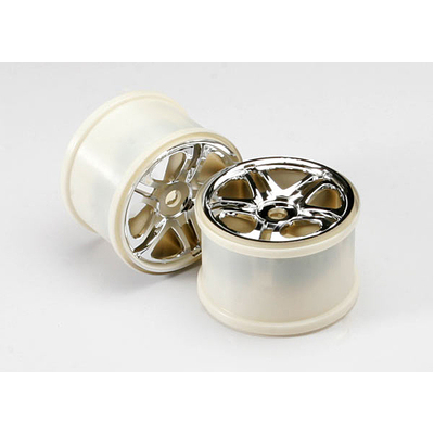 Traxxas Wheels, SS (Split Spoke) 3.8" (Chrome) (2)