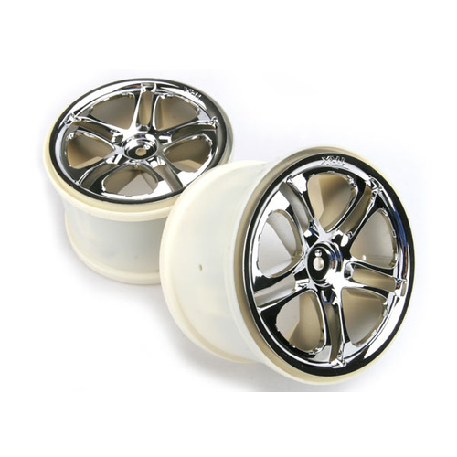 Traxxas Wheels, SS (Split Spoke) 3.8" (Chrome) (2)