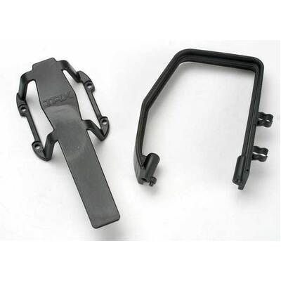 TRAXXAS Roll hoop, plastic/ transmission skid guard, plastic