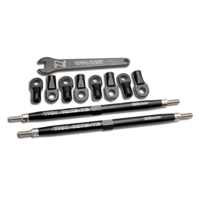 Traxxas 7075-T6 Carbon Black Aluminium TUBES Toe Links Set