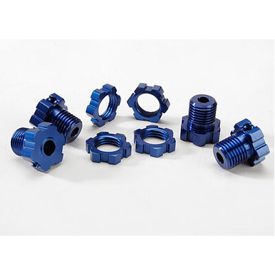 Traxxas Blue-Anodized Aluminium 17mm Splined Wheel Hubs & Hex N