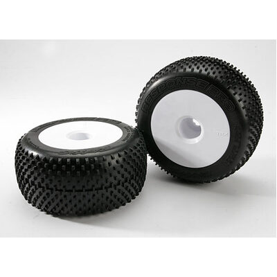 Traxxas Response Pro Tires, White Dish Wheels, Foam Inserts (As