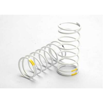 Traxxas Spring, Shock (White) (GTR) (Front 0.7 Rate Yellow) (1