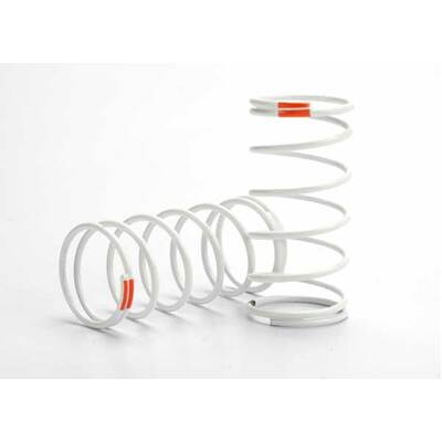 Traxxas Spring, Shock (White) (GTR) (Front 0.9 Rate Orange) (1