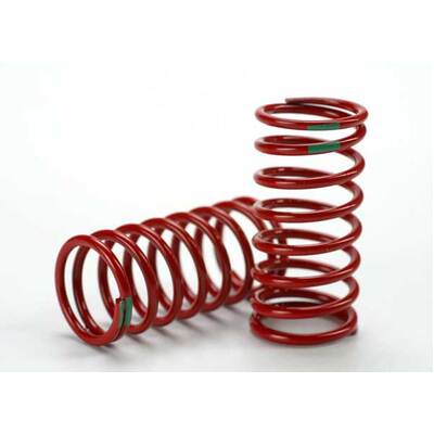Traxxas Spring, Shock (Red) (GTR) (3.5 Rate Green) (1 Pair)