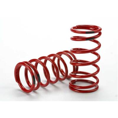 Traxxas Spring, Shock (Red) (GTR) (4.4 Rate Black) (1 Pair)