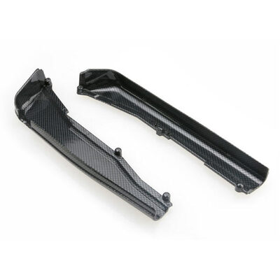 Traxxas Dirt Guards, Left & Right, Exo-Carbon Finish (Jato)
